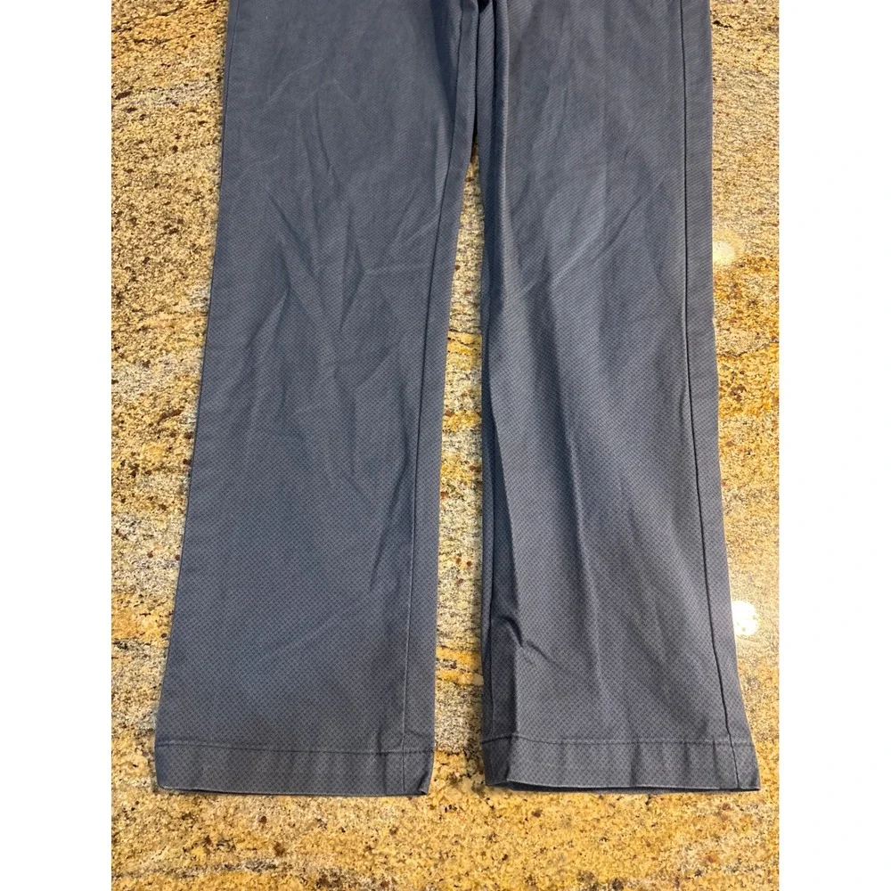 Banana Republic Fulton Skinny Chino Pants Mens 34x30 Grey Textured‎ Stretch Work